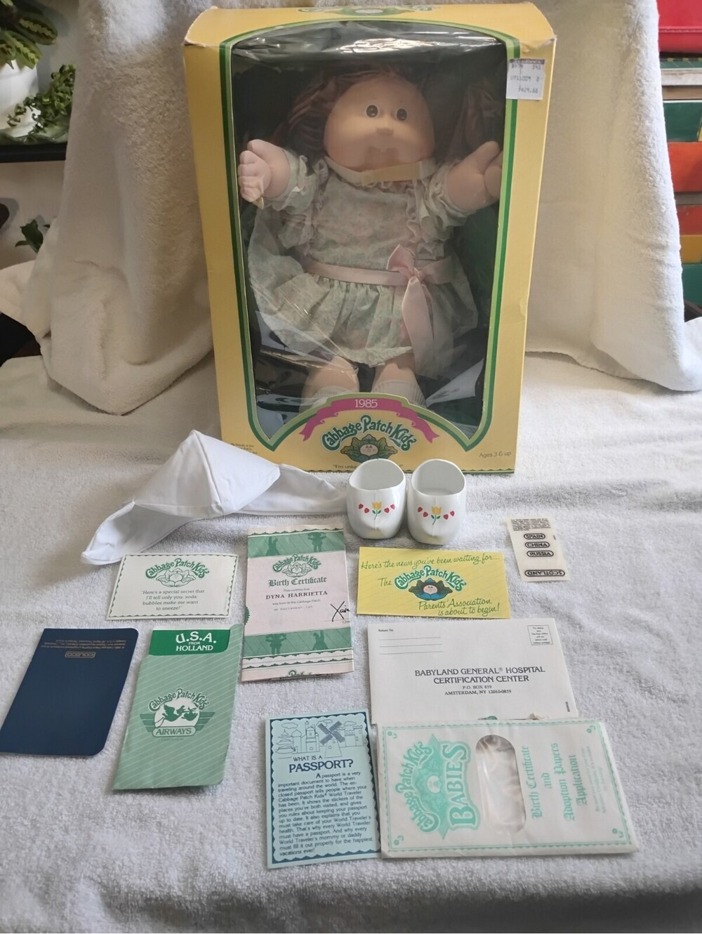 Rare Vintage 1985 Preemie Cabbage Patch Kid Passport From Holland